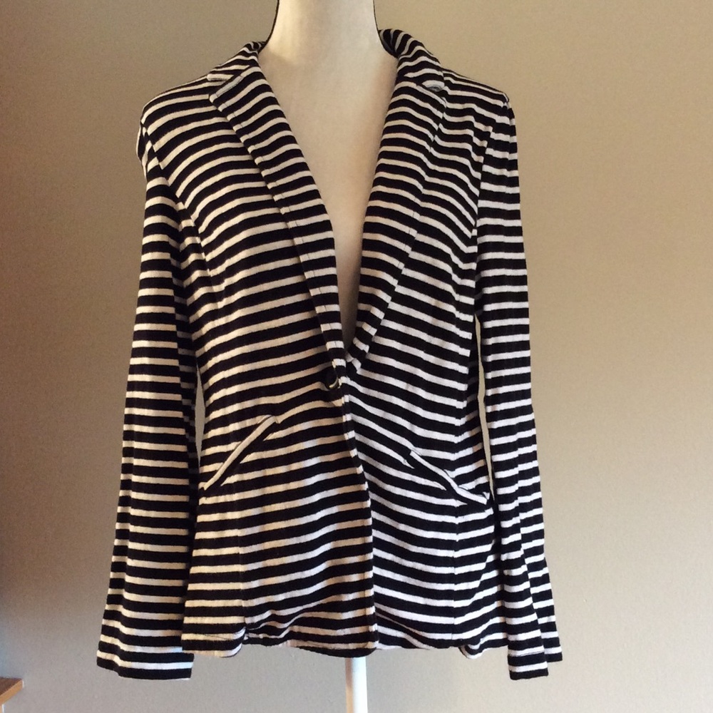 Caslon striped sweater blazer